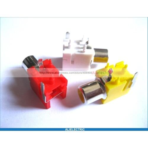 240 Pcs AV-8.4-9 AV Pin Jack 3 Color RCA Female Audio Video AV Socket Connector