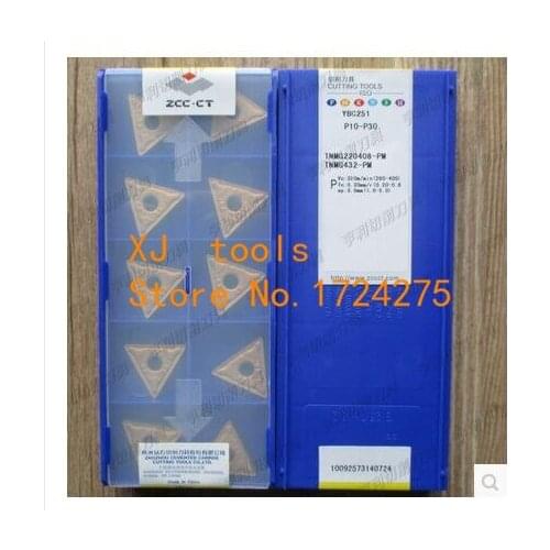 Free shipping 10Pcs TNMG220408-PM YBC251 CNC blade alloy carbide cutting tool carbide inserts Processing of steel