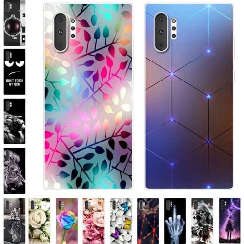 Note 10 Pro Case For Samsung Galaxy Note 10 Case Printed Soft Silicone TPU Cover For Samsung Note 10 Plus Phone Case Note10 Capa