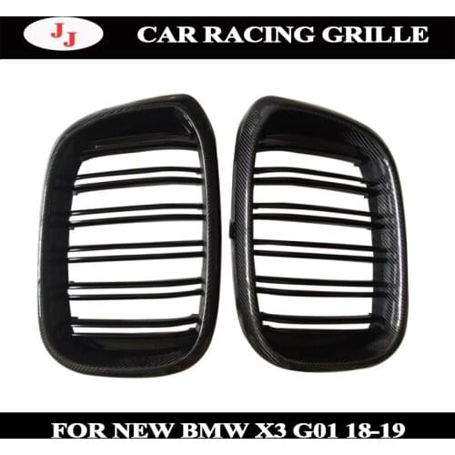 For G01 M Performance black kidney grille grill ABS Fits For BMW G01 X3 style Front Kidney Grills Mesh 1 Pair 2019-in Accessory