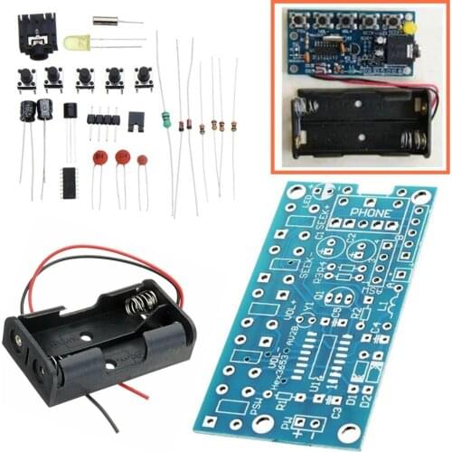 DC 1.8V To 3.6V DIY 76MHz To 108MHz Wireless Stereo PCB FM Radio Module Learning Kits Audio Receiver