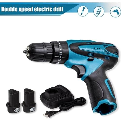 12V Cordless Drill Electric Screwdriver Lithium Battery 32N.m Torque 2 Speed Electric Drill Power Tools For Makita 12V Battery