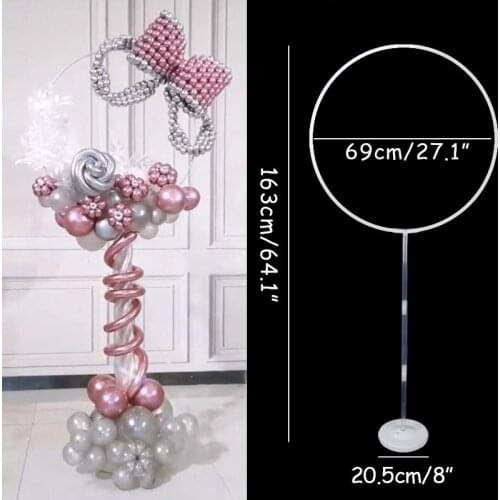 Balloon Garland Round Stand for Baby Shower Decorations Happy Birthday Party Balloons Wreath Decorations Wedding Party Favors