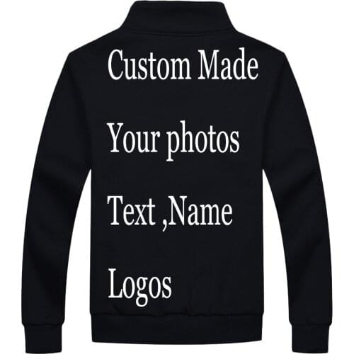Custom print Jackets Heat transfer Ditital embroidery Customized Made jaqueta Jacket Sweatshirt Personal DIY Logo Name design