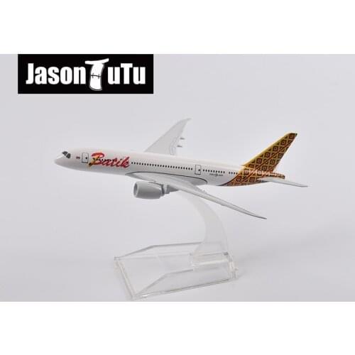 JASON TUTU 16cm Batik Air Boeing 787 Airplane Model Plane Model Aircraft Diecast Metal 1/400 Scale Planes Factory Wholesale