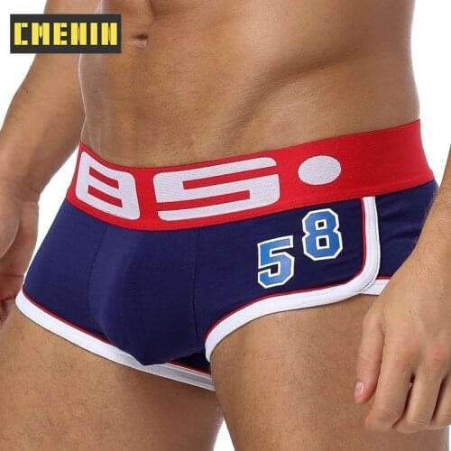 BS brand mens boxers cotton sexy men underwear mens underpants male panties shorts U pouch for gay Cotton Boxershorts BS68