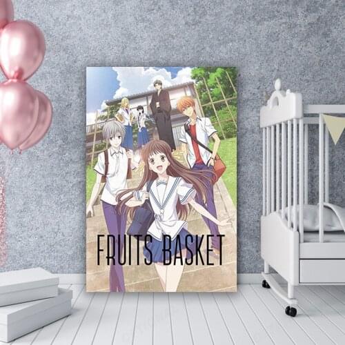 Wall Art Painting Anime Fruits Basket Wall Poster Canvas Hanging Picture Decor Live Room Bedroom Artwork