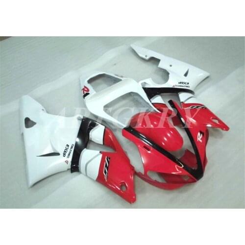 New ABS Plastic Shell Motorcycle Fairing kit Fit For YAMAHA YZF R1 2000 2001 YZF-R1 YZF 1000R Custom Red White