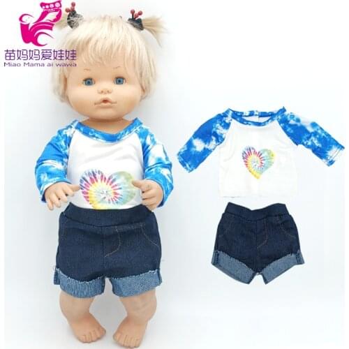 40 Cm Nenuco Doll Outwear Ropa Y Su Hermanita Reborn Baby Doll Clothes Shirt Toys Outfit