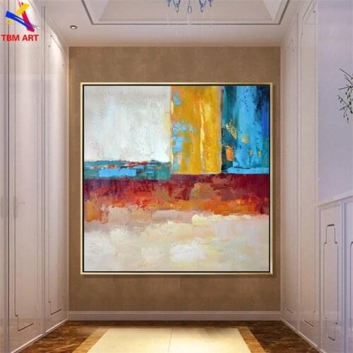 Thick Textured Picture Hand painted Modern Abstract Oil Paintings on Canvas for Living Room Home Decoration Wall Art Gift A015