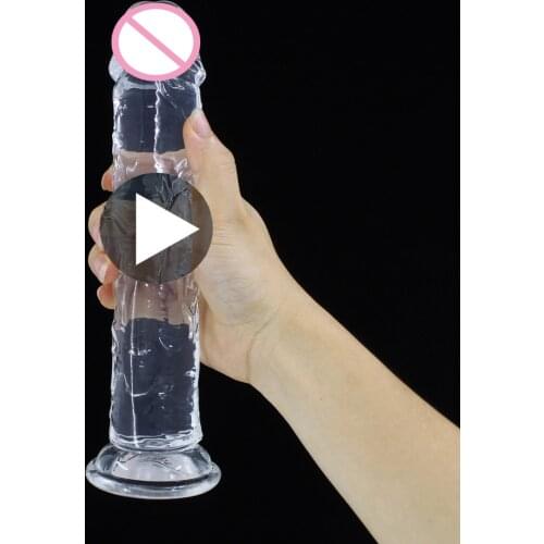 Realistic Dildo for Woman Soft Jelly Suction Cup Dildos Penis Anal Plug Crystal Dick Female Sex Toys Erotic Adult Shop Products