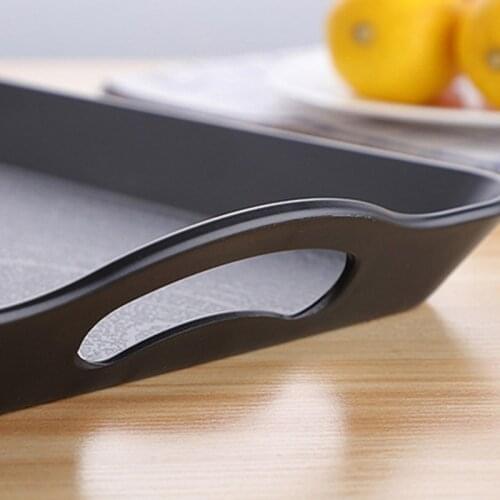 Serving Tray Rectangular Plastic Tray Food Serving Trays Anti-slip Scratch-resistant xobw