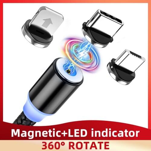 USB C Cable Micro USB Magnetic Cable Charge For iphone 12 pro max Magnet Charging Mobile Phone Charger Wire Type C USB Cord