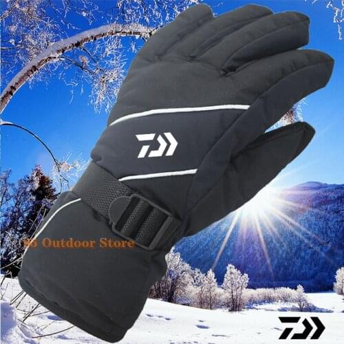 Winter Fishing Gloves Daiwa Sun Protection Breathable Ice Silk Touchscreen Outdoor Camping Hiking Fishing Gloves Full Finger