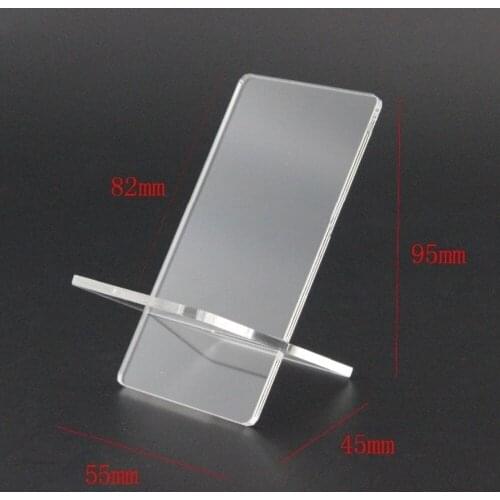100PCS Clear Acrylic Mobile cell phone display stand holder racks Universal stand phone