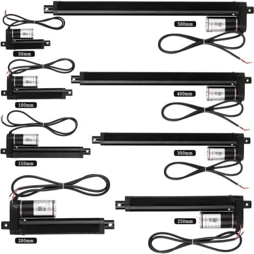 1000N Convinient Electric Linear Actuator Motor Linear Motion Controller 50/100/150/200/250/300/400/500mm with Limit Switch