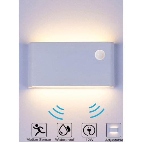 12W LED Outdoor Wall Lamps IP65 Waterproof Wall Lamp Indoor led Stair Light AC85-AC265V Corridor Lighitng bedside wall lights