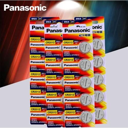20pc/lot Original Brand new battery PANASONIC cr2012 3v button cell coin batteries for watch computer cr 2012