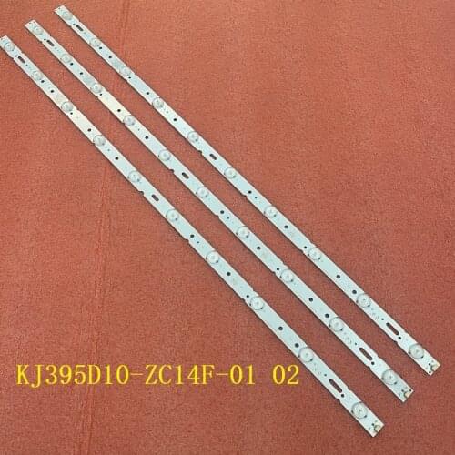 3pcs/set LED bar for KJ395D10-ZC14F-01 02 303KJ395033 TS40 D40LW1000 HD40L41A-V02 JVC LT-40N530AA 303KJ395032