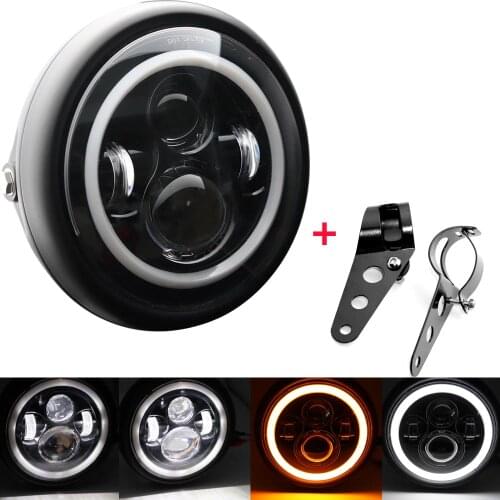 7 inch Motos LED Headlight For Harley motor Electra Glide Street Glide Fat Boy Road King Heritage Softail Switchback Cafe Racer