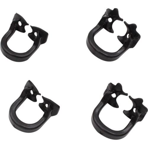 Free Shipping 4Pcs A Set Most Popular Dental Rubber Dam Clamps Rubber Barrier Clip Resin Material For Dental Lab Instrument