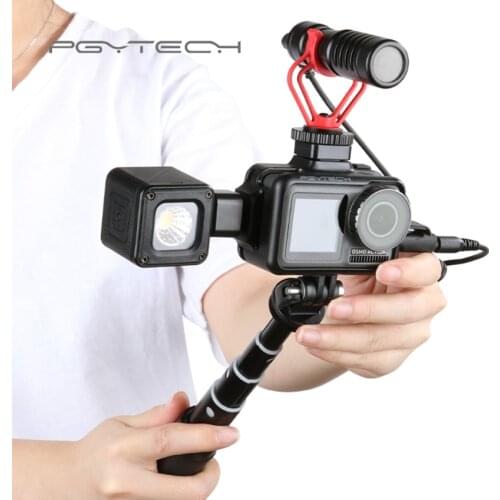 PGYTECH OSMO ACTION DJI Osmo Action Sports Camera Case Cover Case Shell Tripod Mini Selfie Stick Microphone LED Light Accessorie