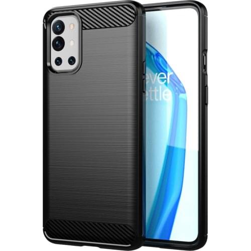 For OnePlus 9R Case Luxury Carbon Fiber Skin Full Soft Silicone Cover Shockproof Case For OnePlus 9R 9 R OnePlus9R Phone Cases