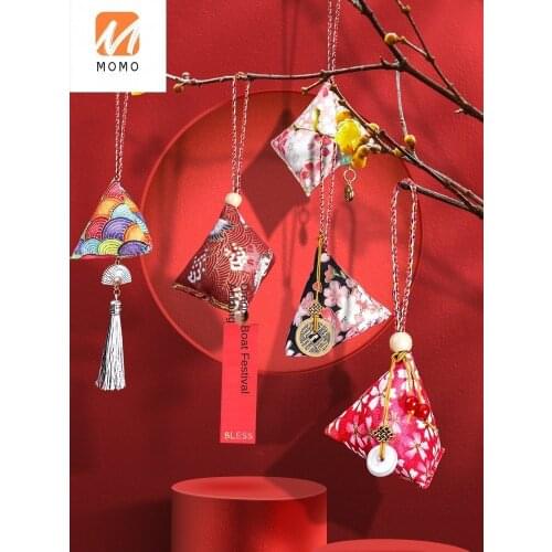 Dragon Boat Festival Hand-Stitched Portable Ancient Sachet Perfume Bag Silk-Shaped Pouch