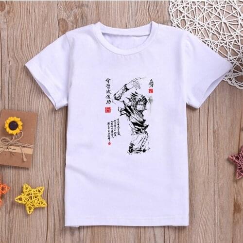 Naruto Kids Modal T-shirt Bandai Anime Figures Fashion Print T Shirt Street Style Short Sleeve Clothes Tops O-Neck Homewear Tees