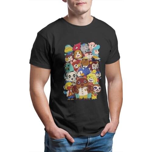 The Characters T-Shirt Funny Tees O Neck 100% Cotton animal crossing new horizons Clothes Humor T Shirt