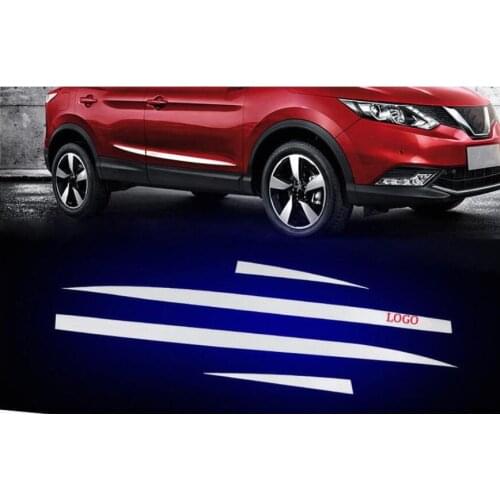 CHROME SIDE DOOR BODY MOLDING TRIM COVER LINE GARNISH PROTECTOR ACCESSORIES for Nissan Qashqai j11 2016 2017 2018