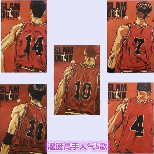 Comic poster cartoon anime retro kraft paper poster dormitory decoration stickers wall painting