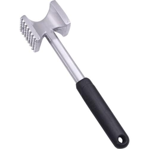 Kitchen Gadgets Aluminium Alloy Square Play Meat Tenderizer Double-Sided Tenderizer Household Loose Meat niu pai chui Wholesale