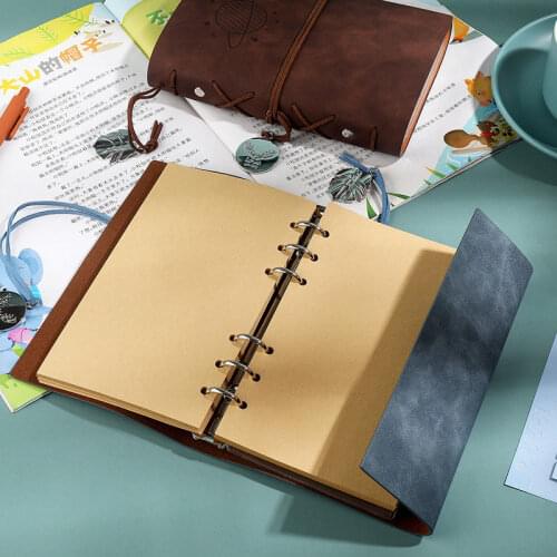 Retro Cute Notebook Diary Notepad Vintage Imitation Leather Note Book Replaceable Stationery Gift Traveler Journal