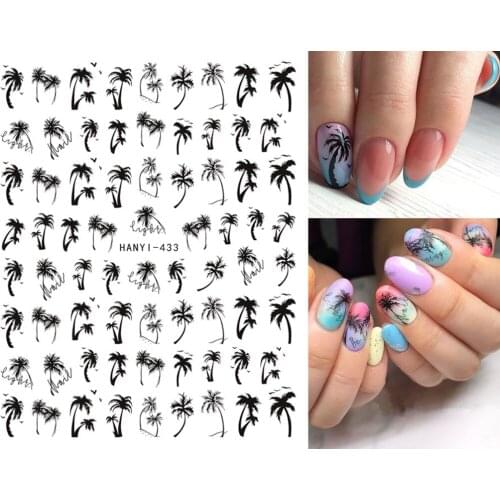 Fashion Nails Art Manicure Back Glue Decal Decorations Design Nail Sticker For Nails Tips Beauty