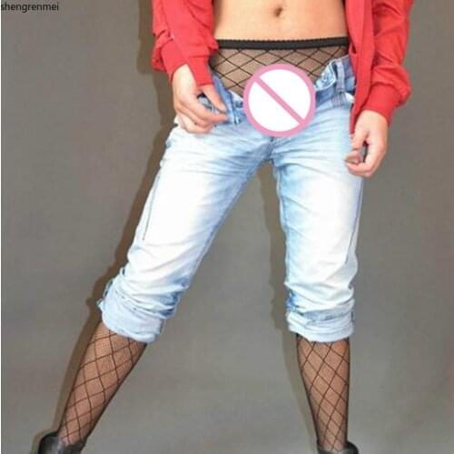 Shengrenmei Mens Sexy Pantyhose Summer Male Fishnet Tights Plus Size Men Gay Sex Porno Exotic Stockings for Adult Mens Lingerie