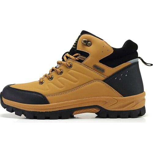 New classic mens hiking shoes work boots nail-proof lace up mens sports shoes outdoor jogging hiking shoes