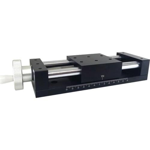 X Axis 50/100/150mm Travel translation stage Manual Linear Stage Displacement Platform Optical Sliding Table PT80-50/100/150