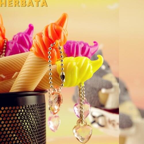 6pcs/lot creative ice cream pen kawaii gel pen caneta material escolar stationery office school supplies gift CL-1038