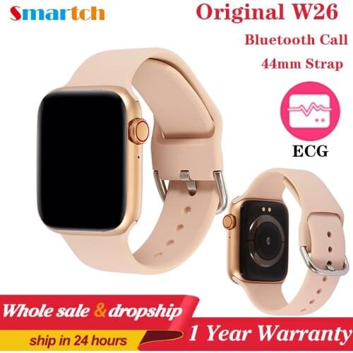 Series 6 Smart Watch 2020 IWO W26 Pro SmartWatch ECG Heart Rate Monitor Temperature Waterproof PK IWO 8 13 For Apple&Android
