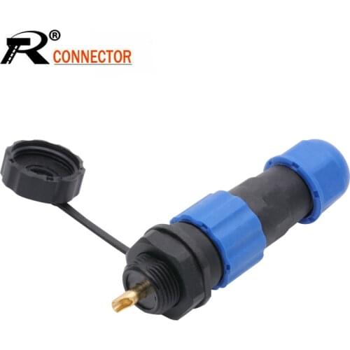 SP13 IP68 waterproof connector male plug & female socket 1/2/3/4/5/6/7/9 pin panel Mount wire cable connector aviation plug