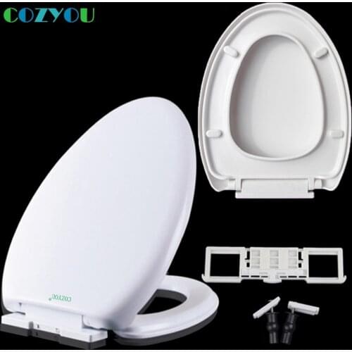 Toilet seat thicker V shape New PP5 Material Slow Close Quick Release Easy Clean, W 36cm to 37cm, L 44mm to 46.5cm GBP17262PV