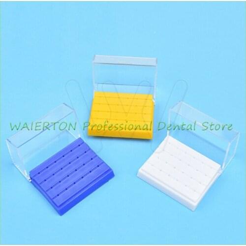 1pc Dental 24 Hole Holder Box Case For Diamond High Speed Handpiece Bur Drill