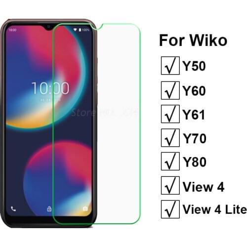 2-1PC Temperd Glass For Wiko Y50 Y60 Y61 Y62 Y51 Y81 Screen Protector Protective Glass For Wiko View4 View 4 Lite Glass Cover