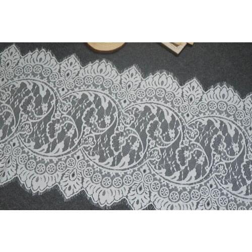 3 Meter Black&White Eyelash Lace Trim Flower lace fabric ribbon DIY Crafts Wedding Dress Clothing Lngeire lace material Handmade