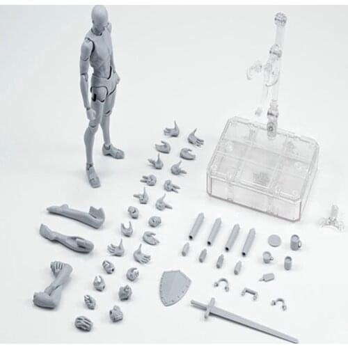 Archetype He She Ferrite Figma Movable Body SHF Figma Feminino Kun Body Chan PVC Action Figure Collectible Model Doll Boy gift