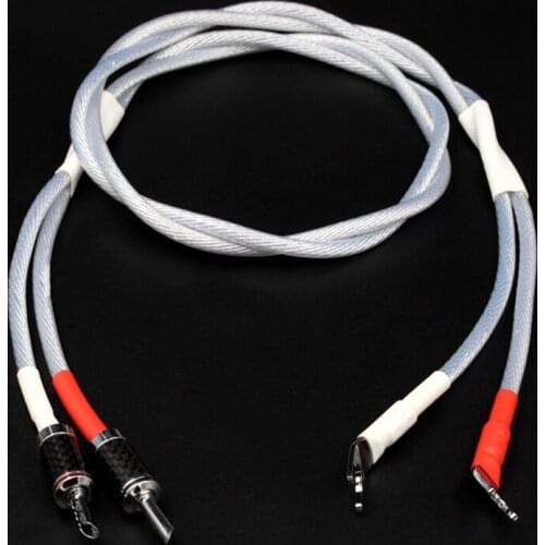 Audiophile Nordost Bmdz MK2 Speaker Cable Banana Plug Single Crystal Copper Silver Plated HiFi Audio Line