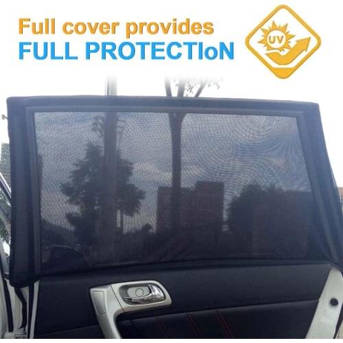 2pcs Car Car Styling Accessories Sun Shade Curtain Side Window Sunshade Nylon Mesh Auto UV Protect Sun Visor Protection Window