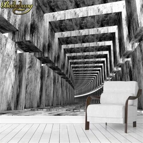 Beibehang custom European Cement slope tunnel mural wallpaper TV background for living room bedroom wall paper papel de parede