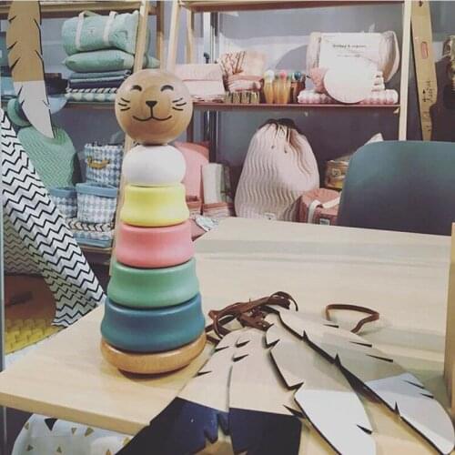 C Nordic INS Tent Hanging Pendant Wall Wood Feather with rope ornaments Room Bed decoration props Toy Kids Christmas Gift
